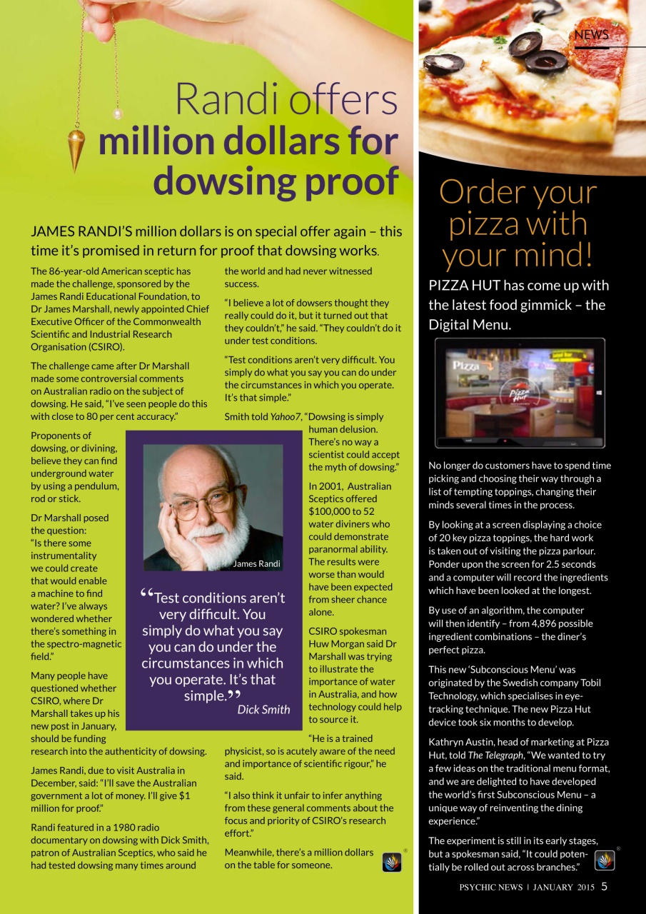Psychic News Preview Pages