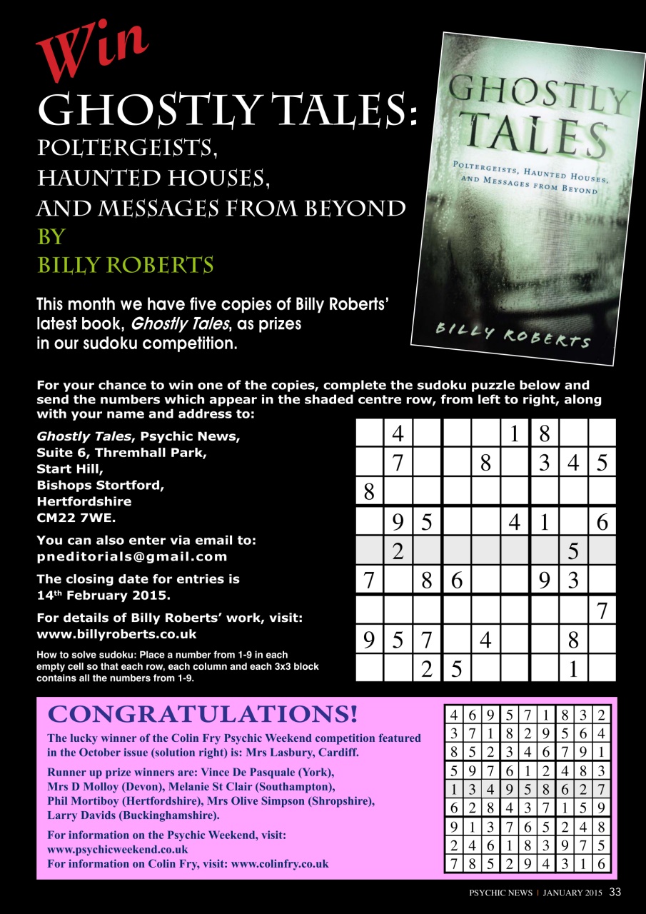 Psychic News Preview Pages