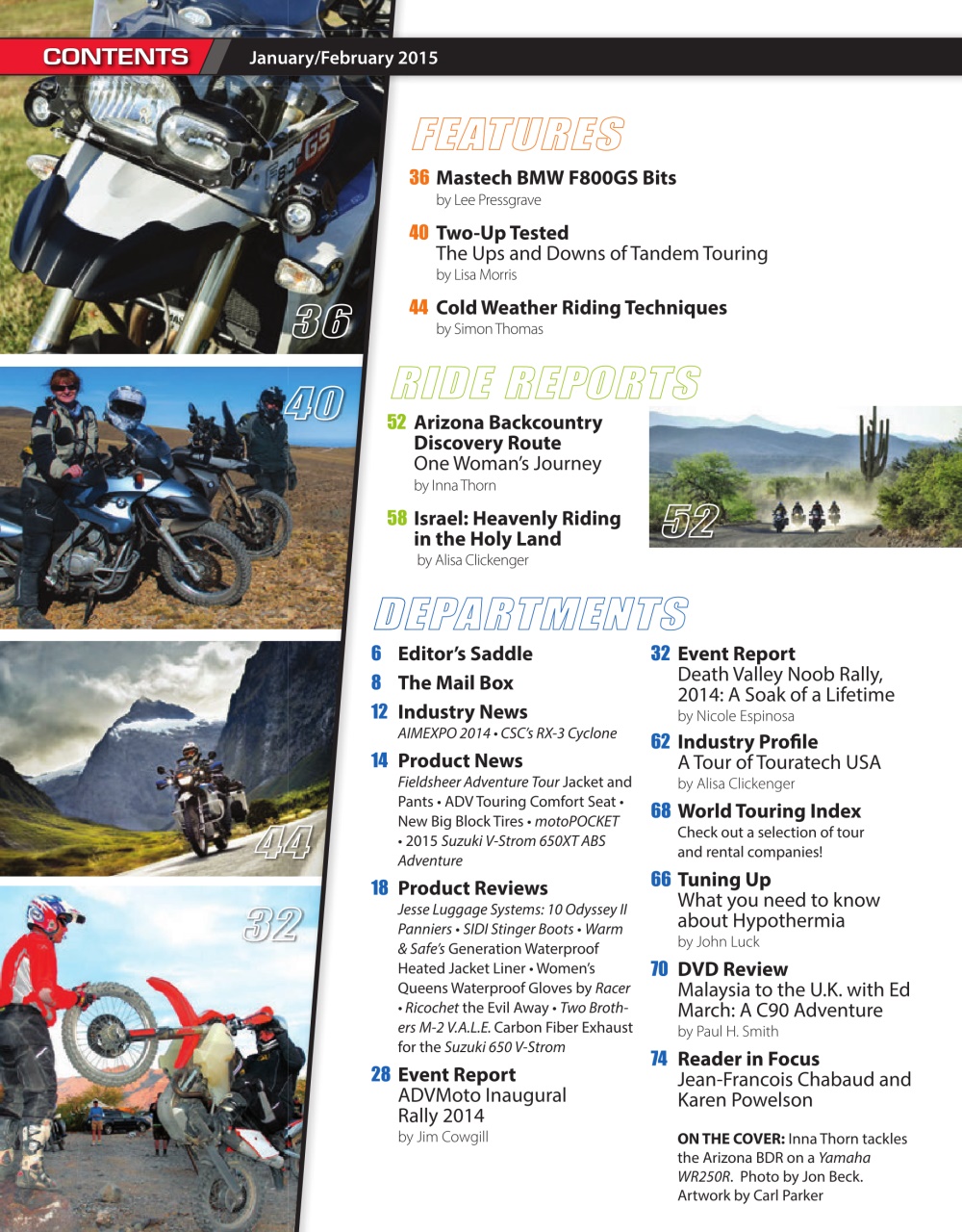 Adventure Motorcycle Preview Pages