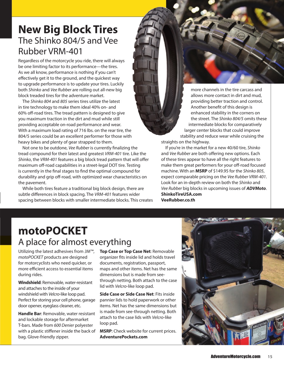 Adventure Motorcycle Preview Pages