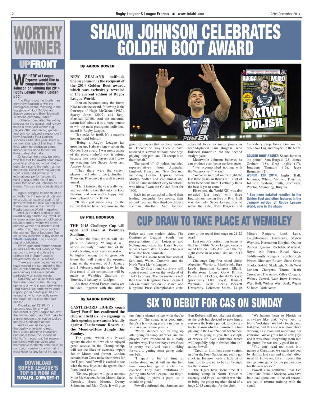 League Express Preview Pages