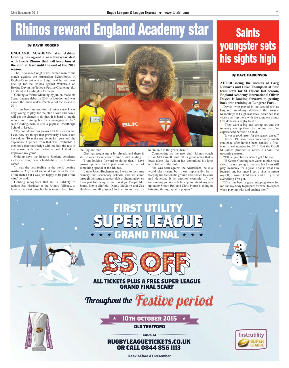 League Express Preview Pages