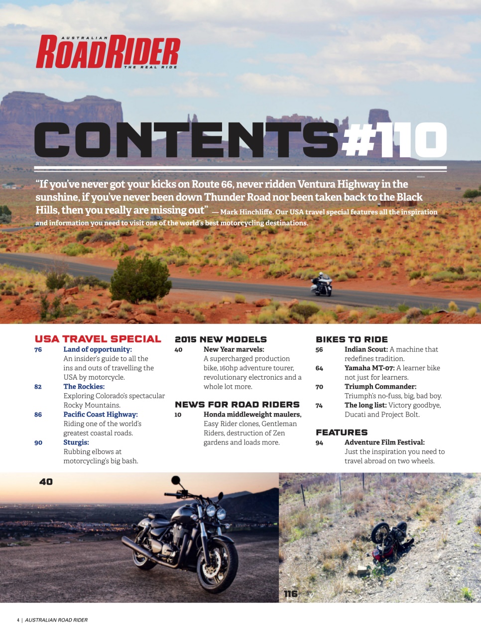 Australian Road Rider Preview Pages