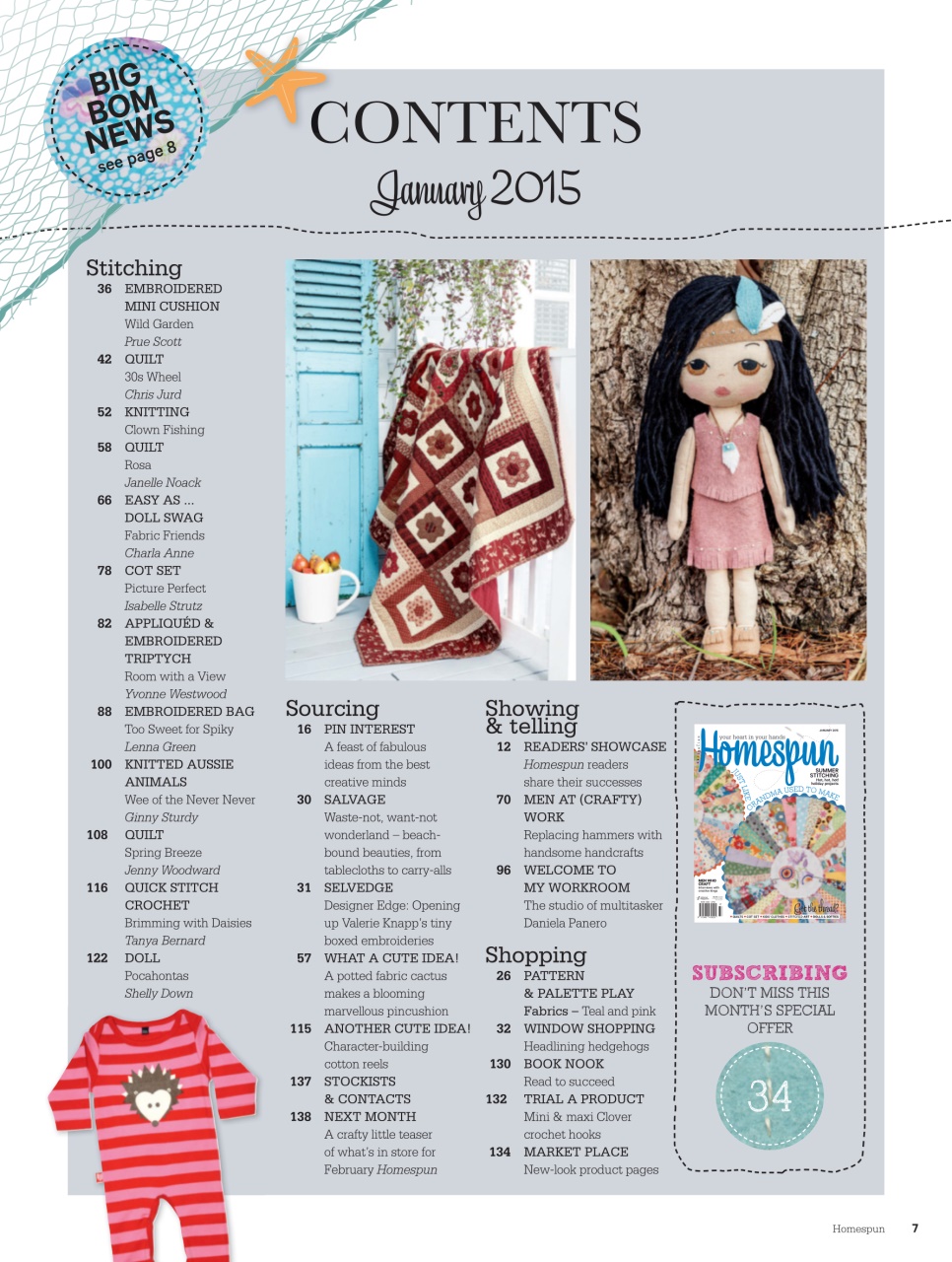 Homespun Preview Pages