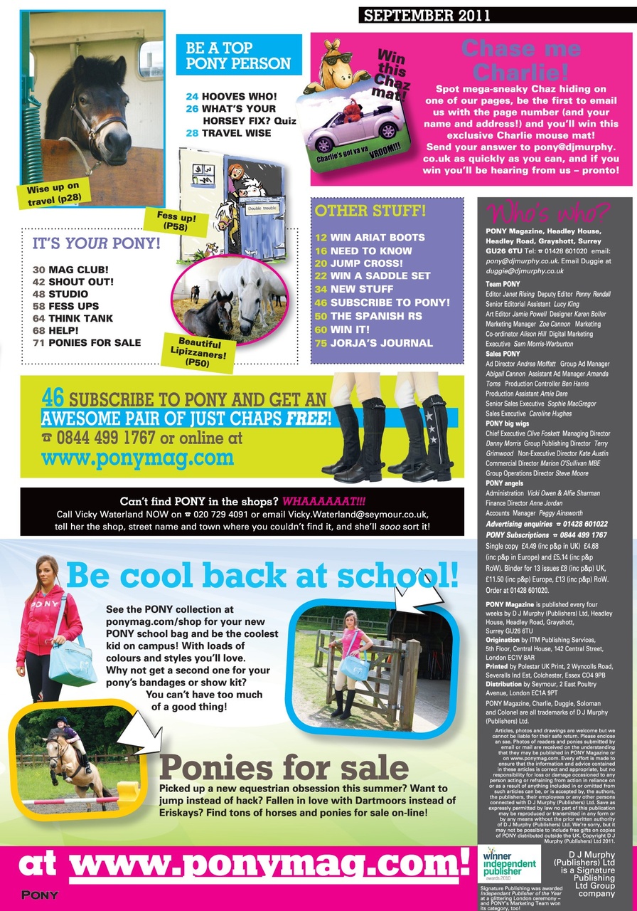 Pony Magazine Preview Pages
