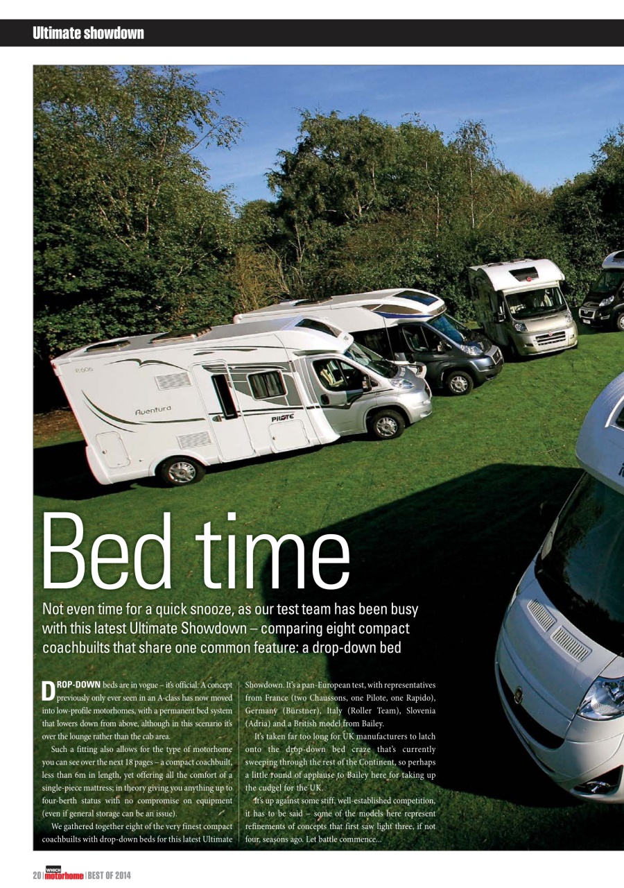 What Motorhome magazine Preview Pages