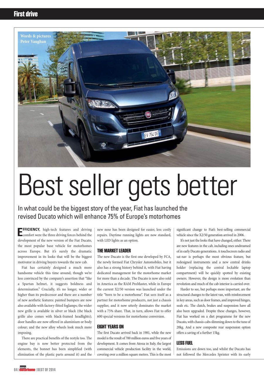 What Motorhome magazine Preview Pages