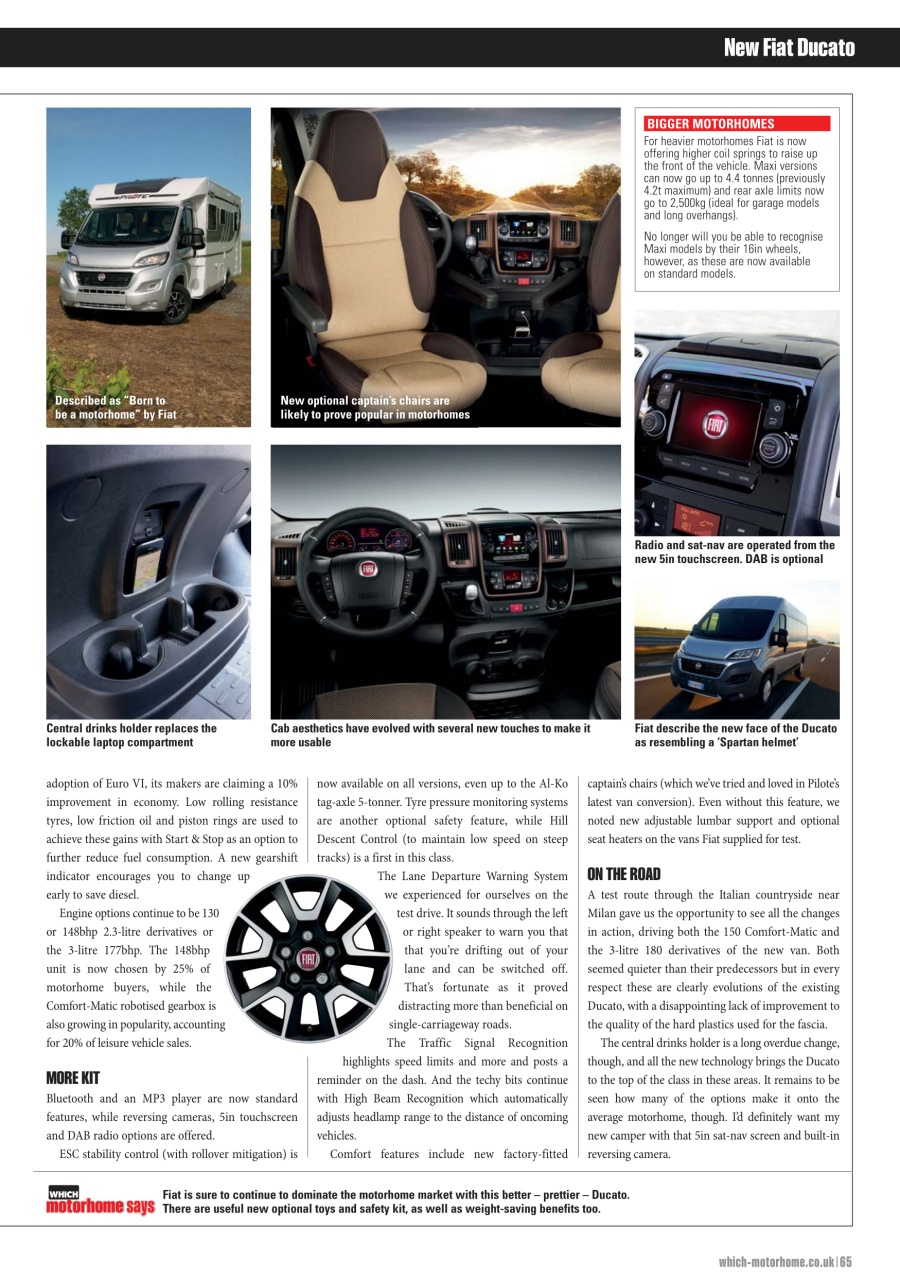 What Motorhome magazine Preview Pages