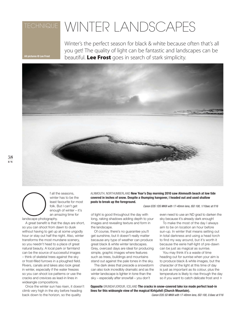 Black+White Photography Preview Pages