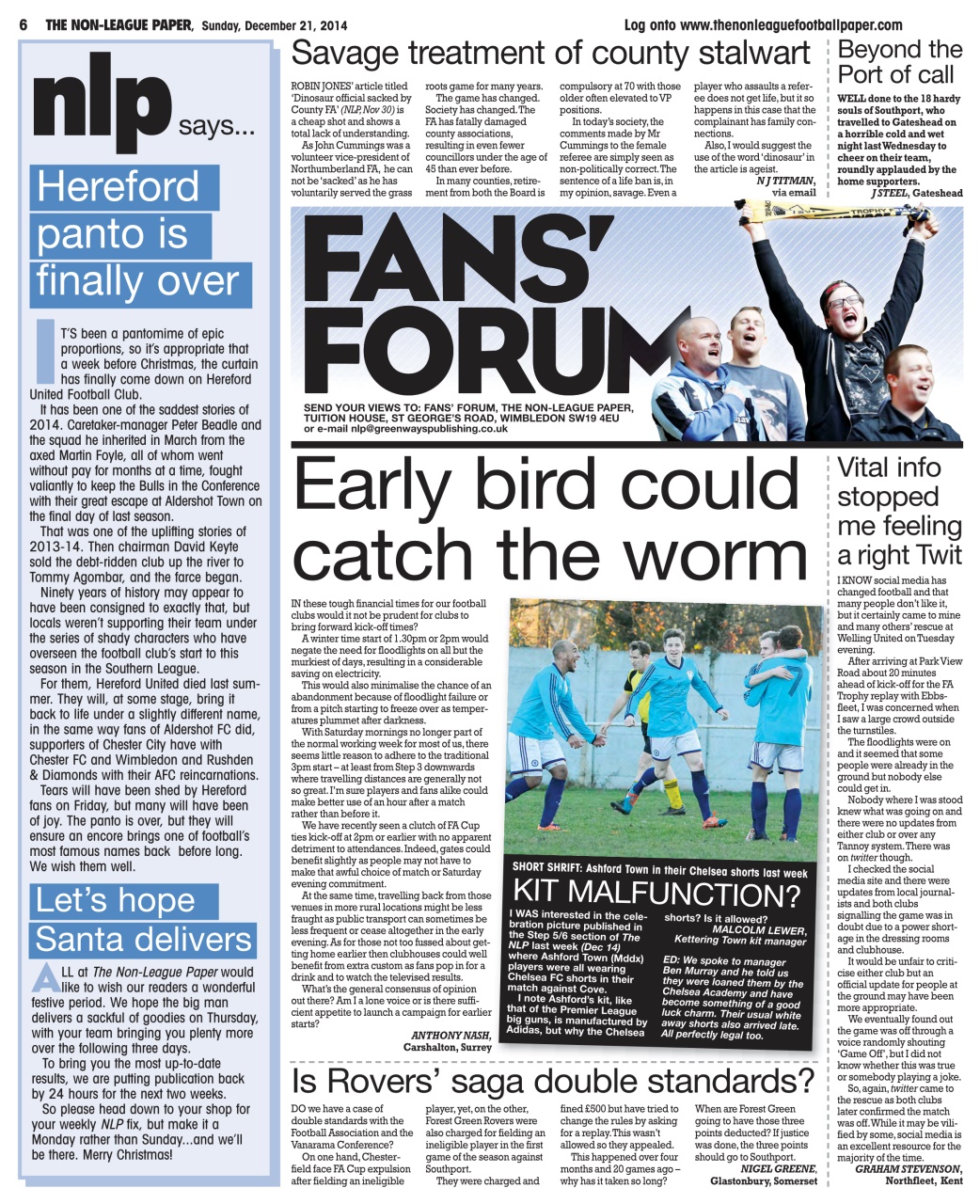 The Non-League Football Paper Preview Pages