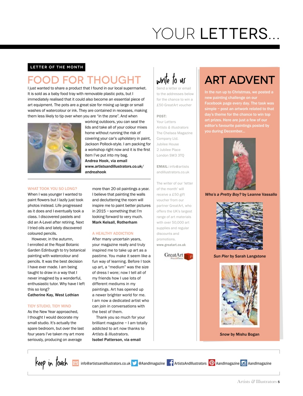 Artists & Illustrators Preview Pages