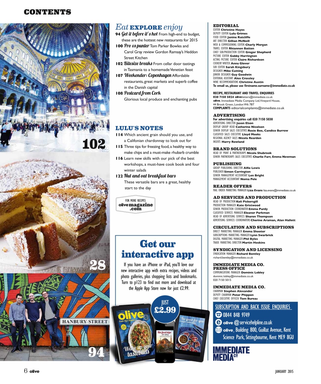 Olive Magazine Preview Pages