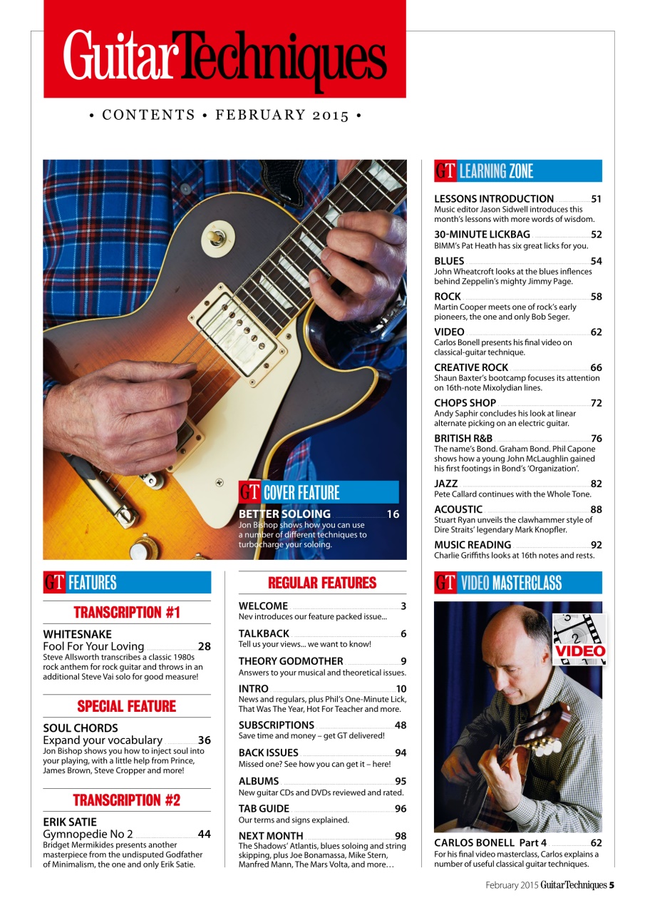 Guitar Techniques Preview Pages