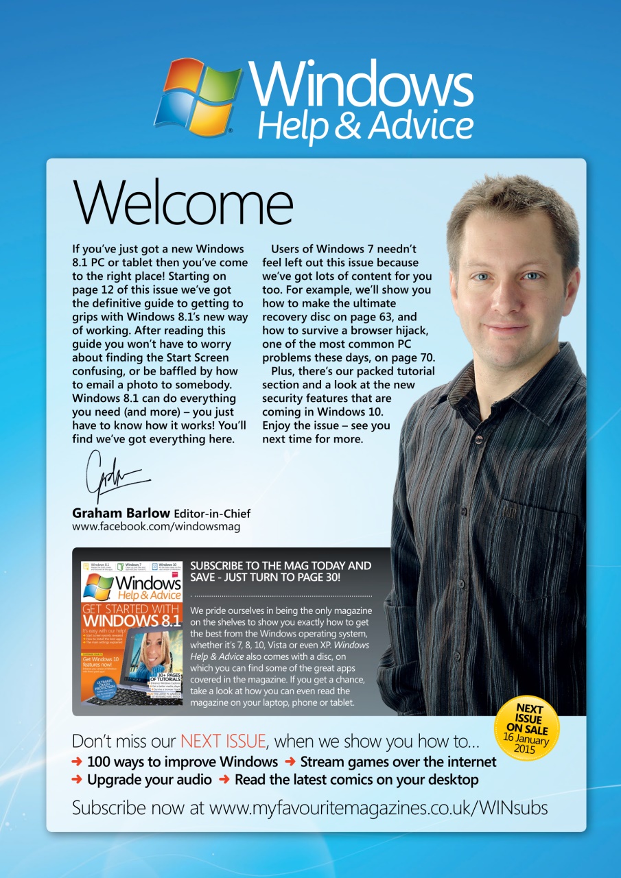 Windows Help & Advice Preview Pages