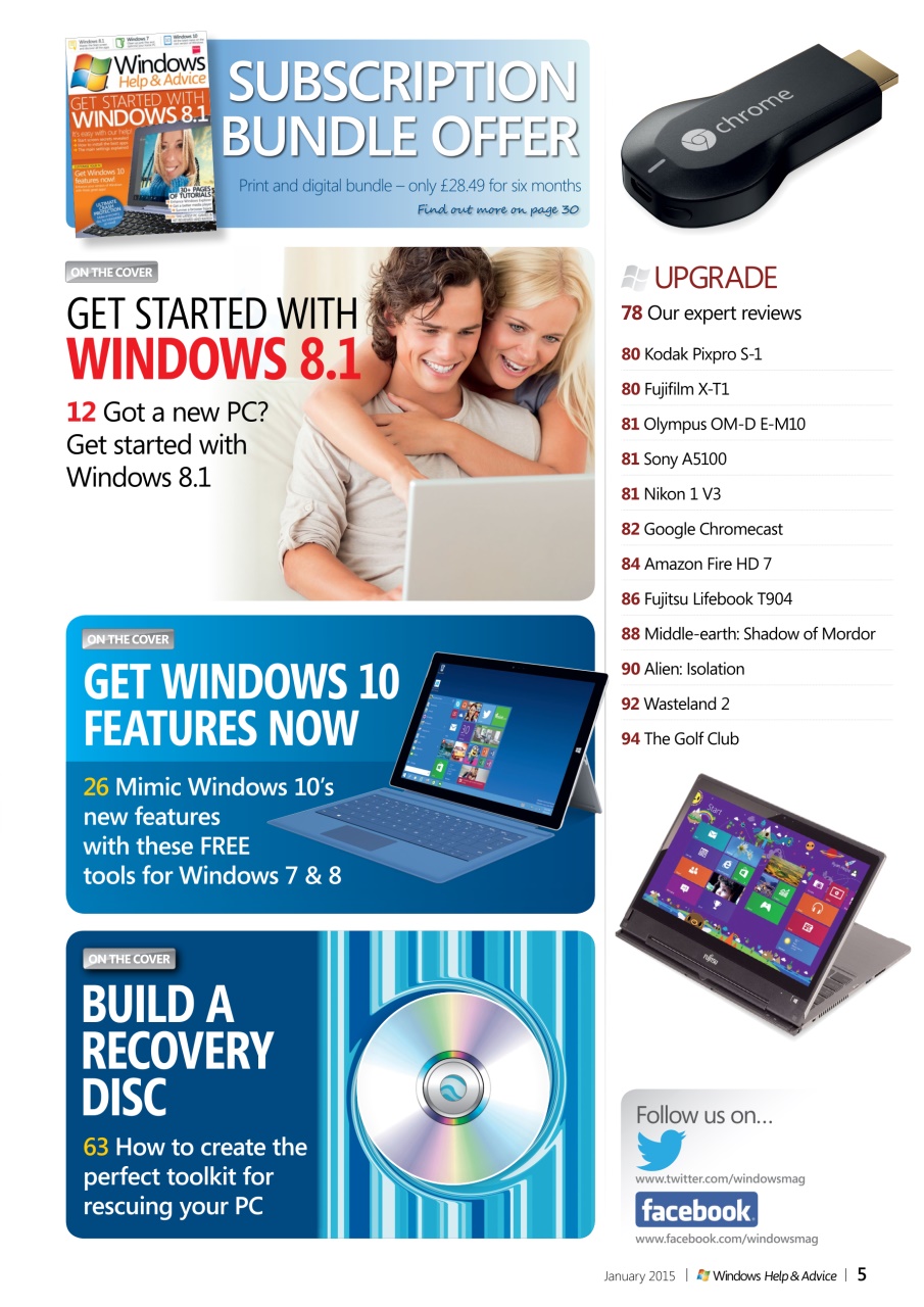 Windows Help & Advice Preview Pages