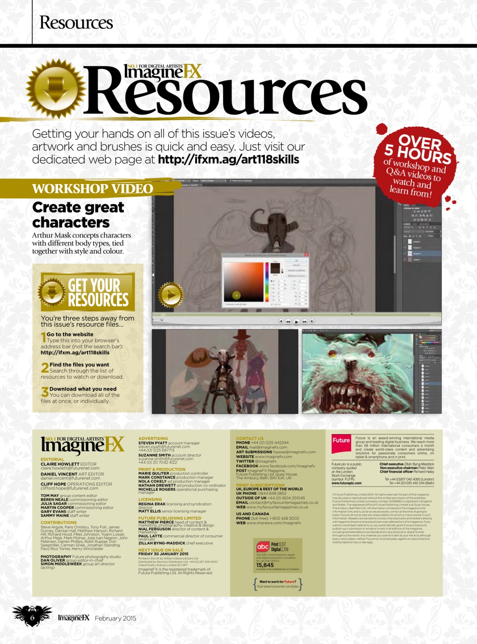 ImagineFX Preview Pages