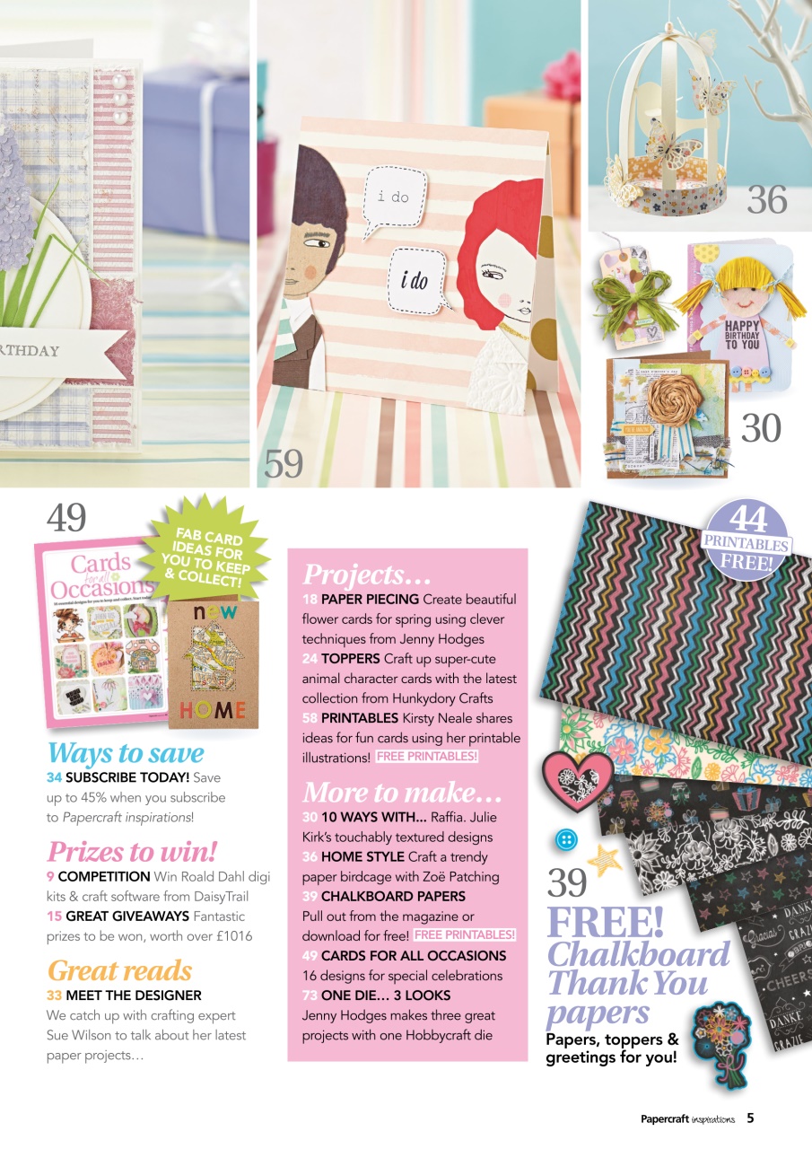 Papercraft Inspirations Preview Pages