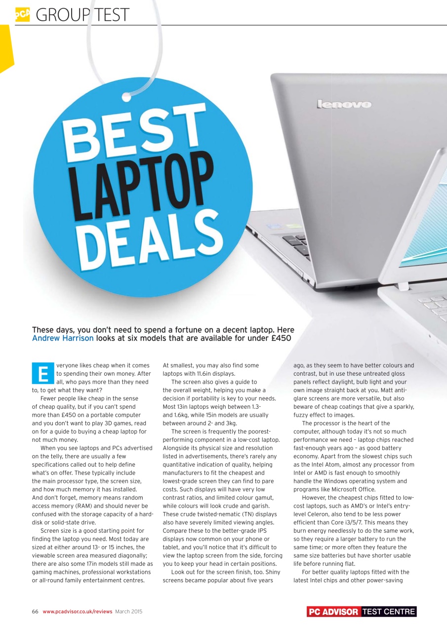 Tech Advisor Preview Pages