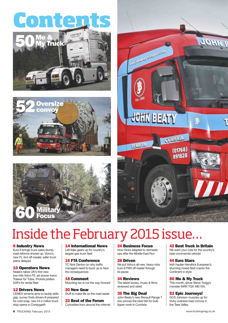 Trucking Magazine Preview Pages