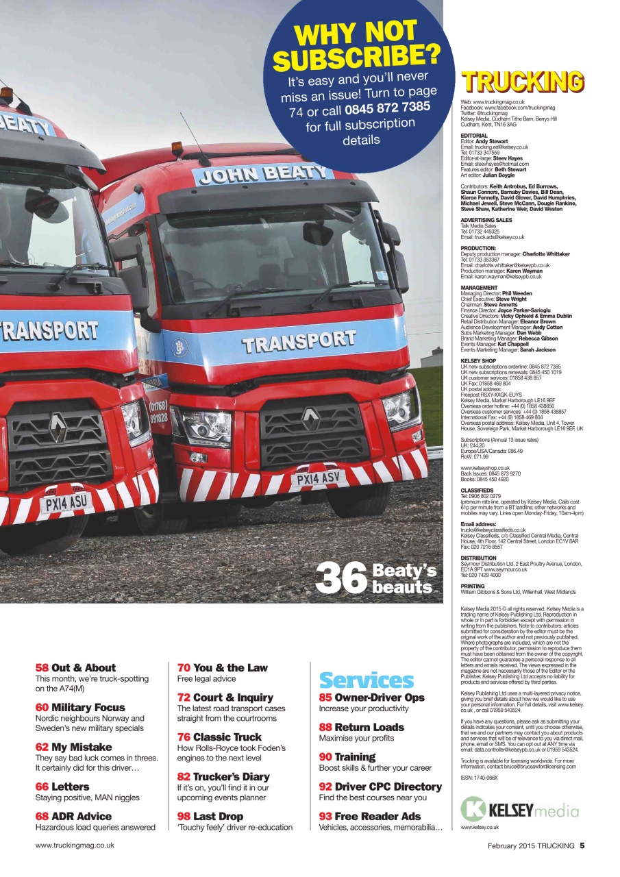 Trucking Magazine Preview Pages