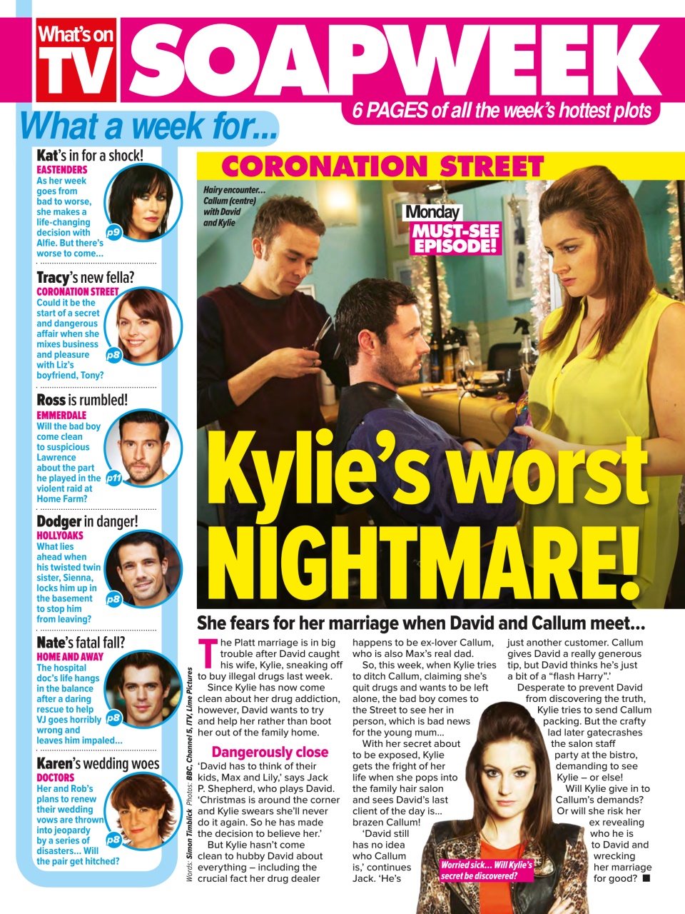 What's on TV Preview Pages