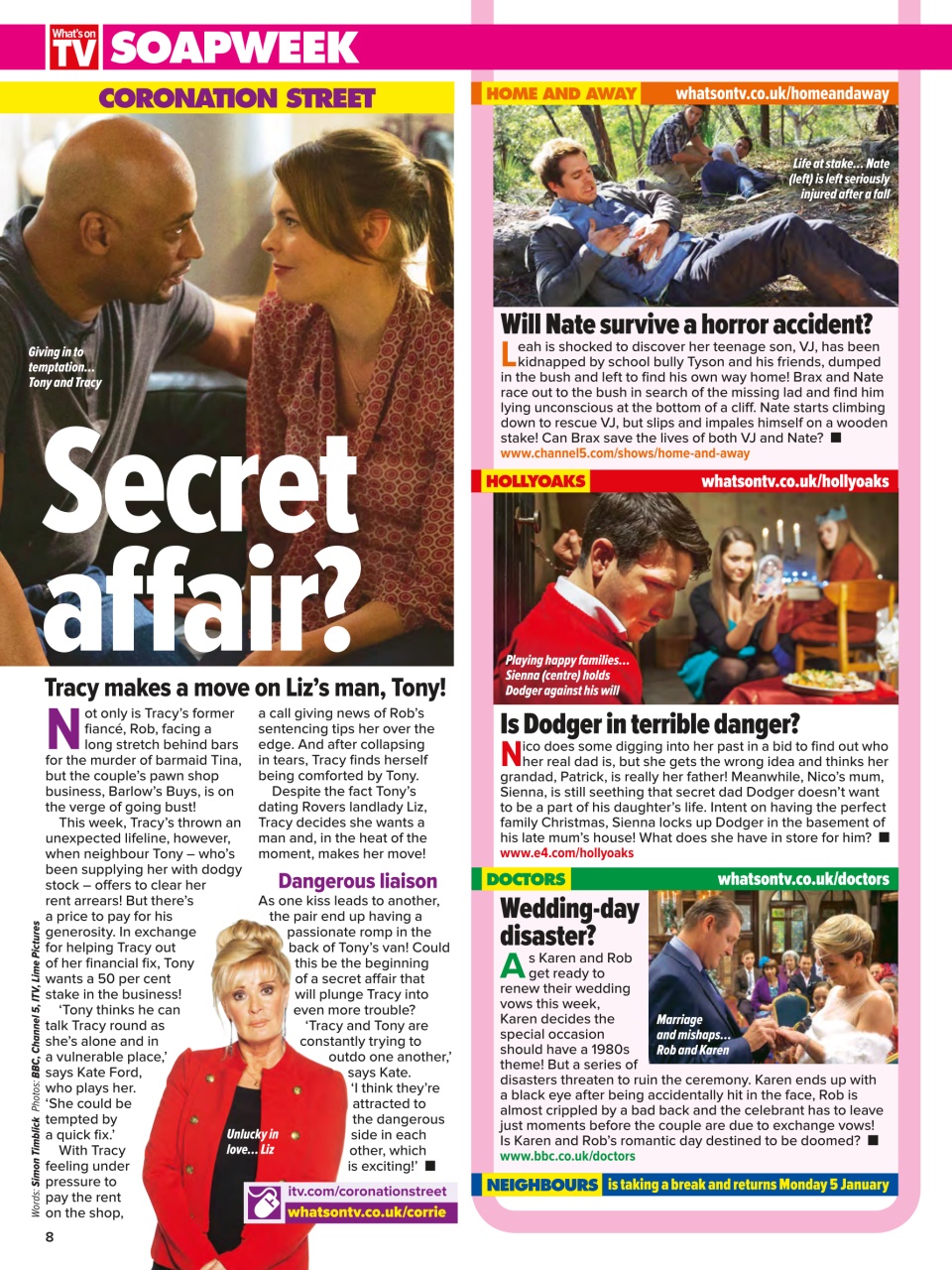 What's on TV Preview Pages