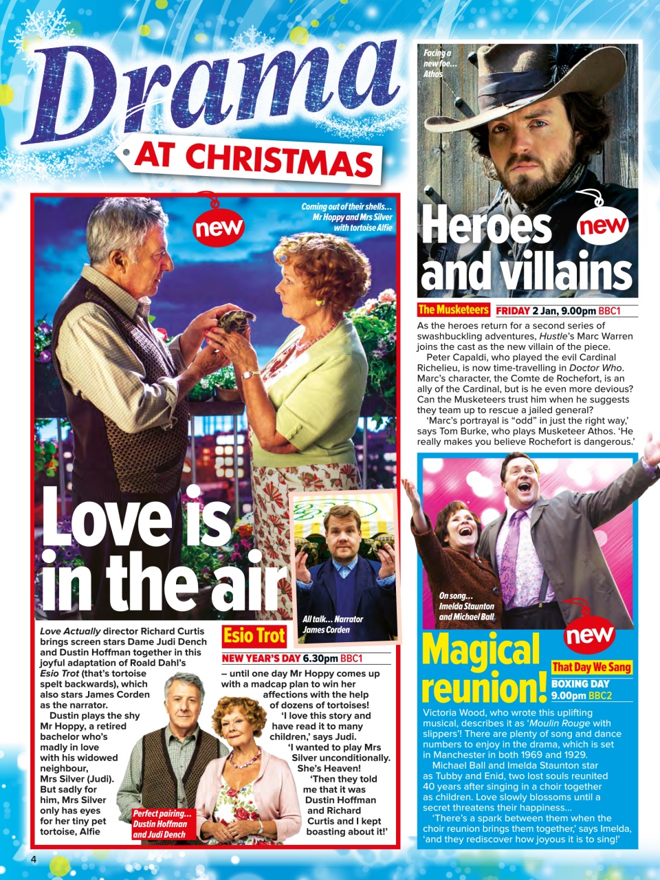 What's on TV Preview Pages