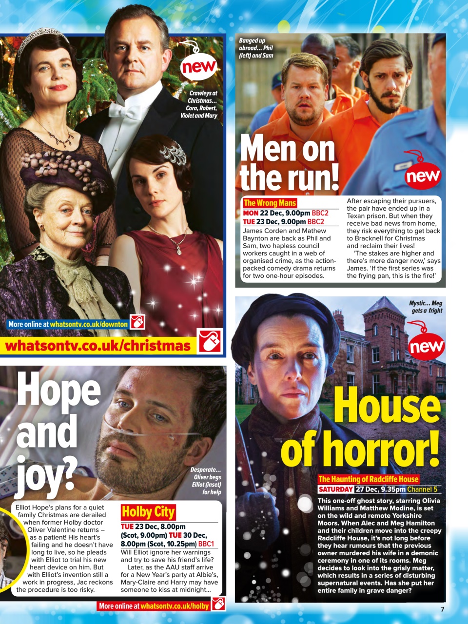What's on TV Preview Pages