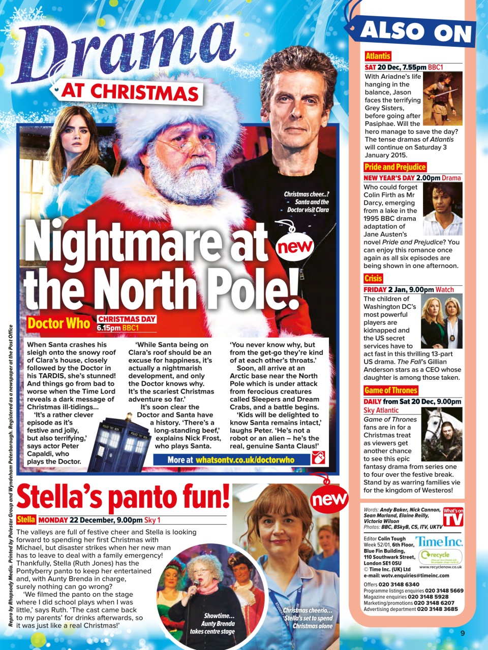 What's on TV Preview Pages