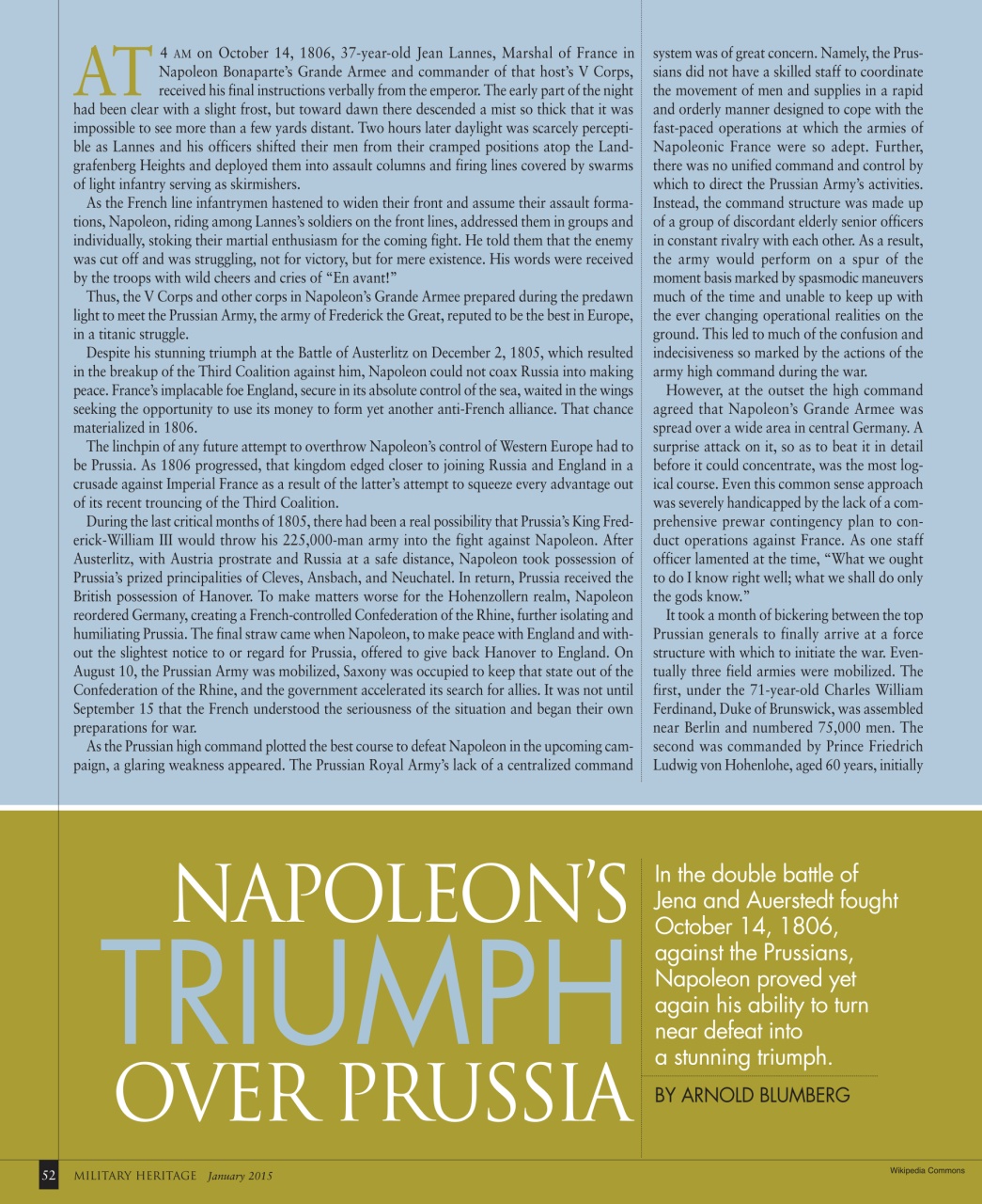 Military Heritage Preview Pages
