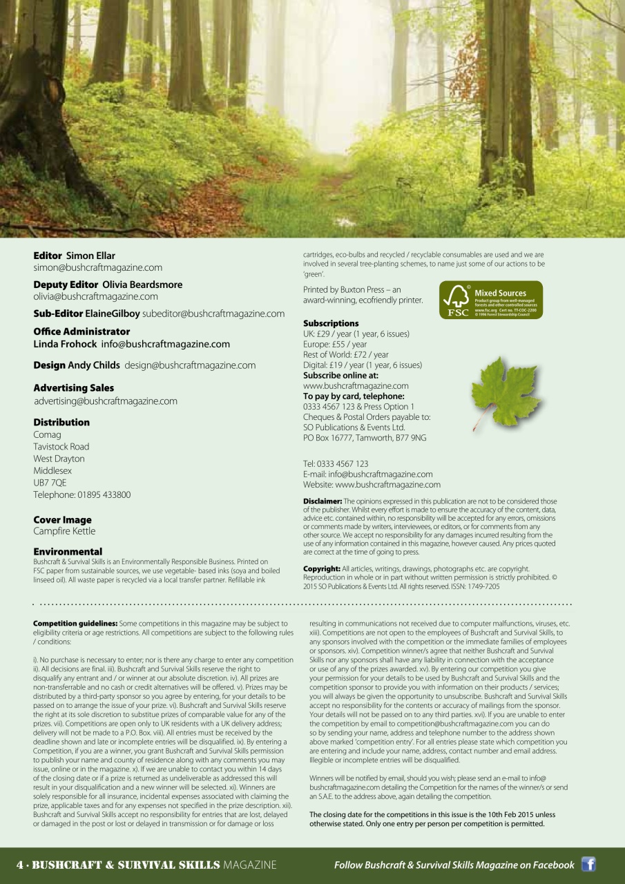 Bushcraft & Survival Skills Magazine Preview Pages