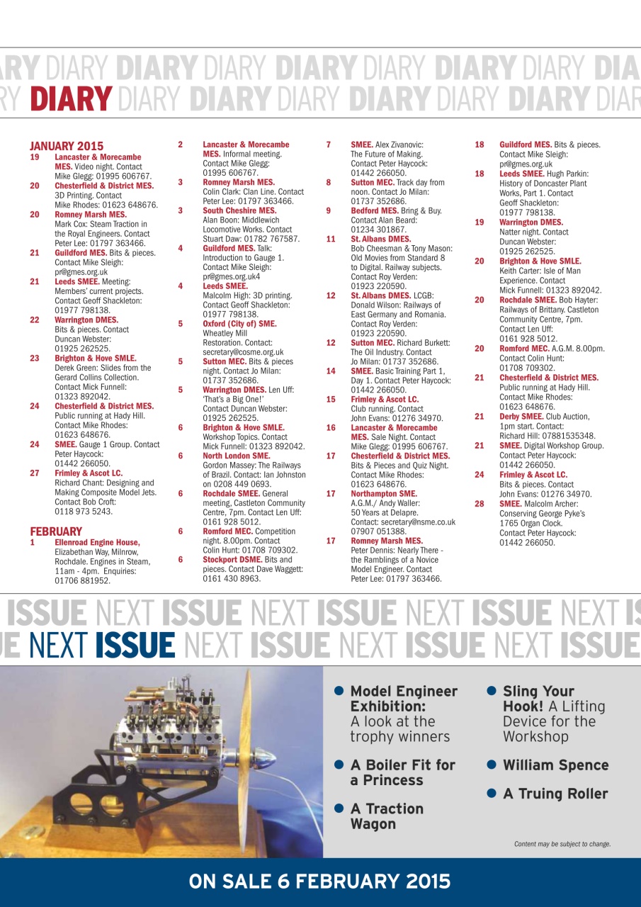 Model Engineer Preview Pages