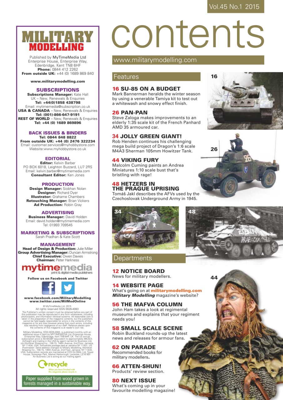 Military Modelling International Magazine Preview Pages