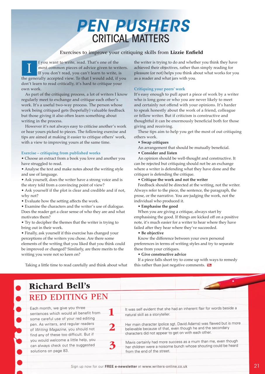 Writing Magazine Preview Pages