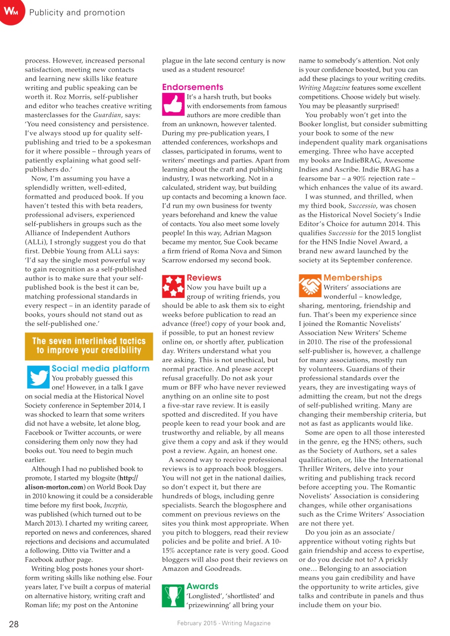 Writing Magazine Preview Pages