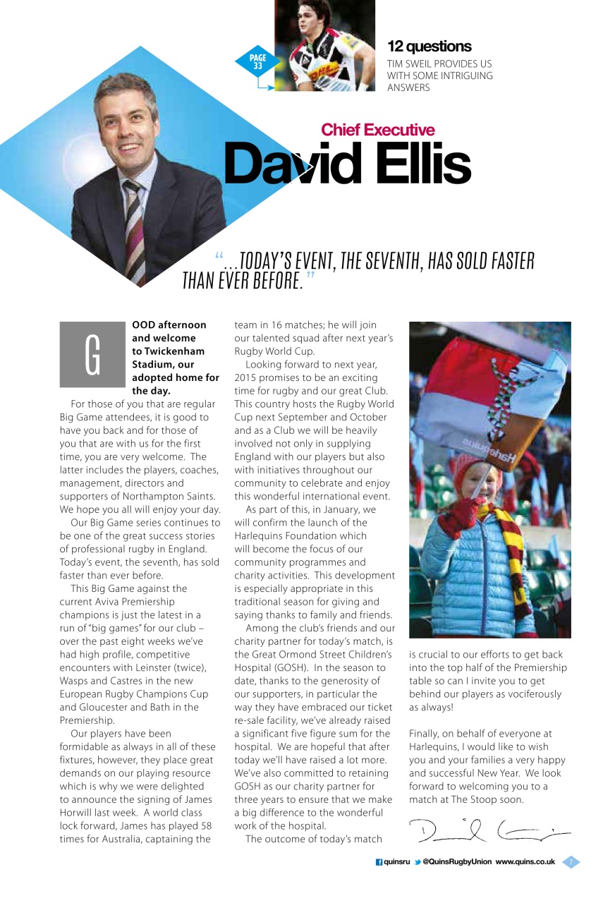 Harlequins Preview Pages