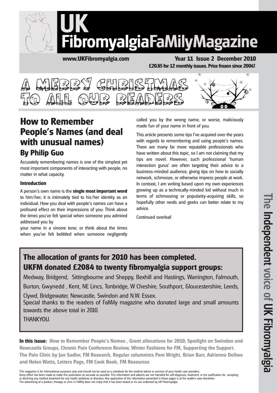 Fibromyalgia Magazine Preview Pages