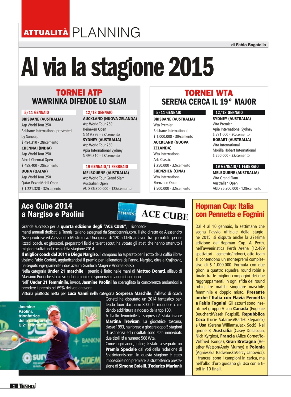 Il Tennis Italiano Preview Pages