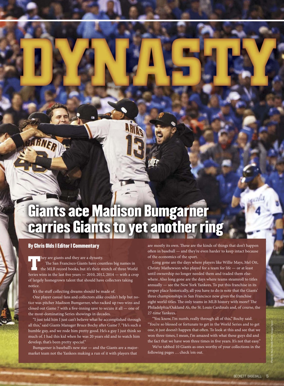 Beckett Baseball Magazine Preview Pages