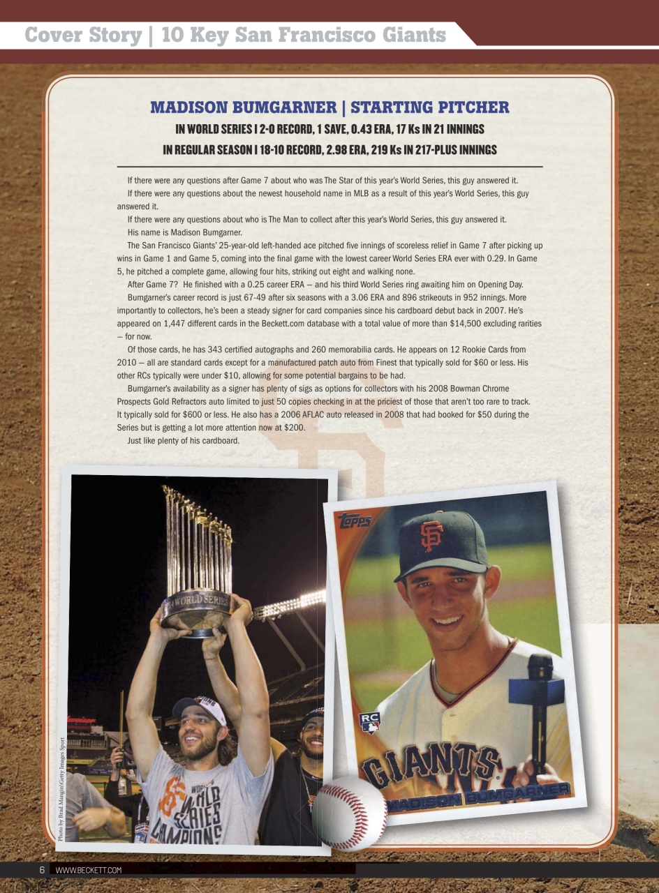 Beckett Baseball Magazine Preview Pages