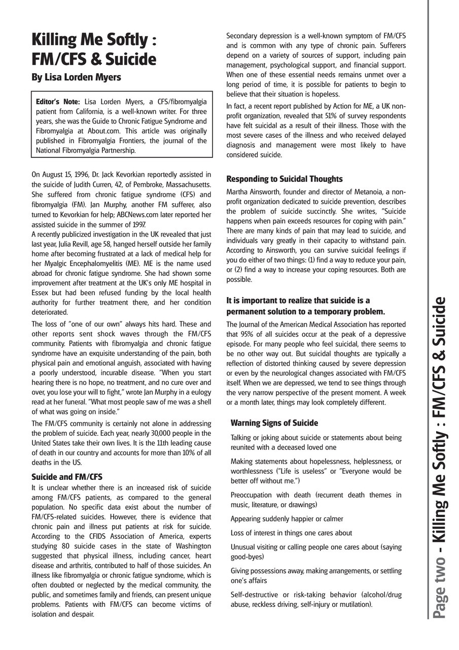 Fibromyalgia Magazine Preview Pages