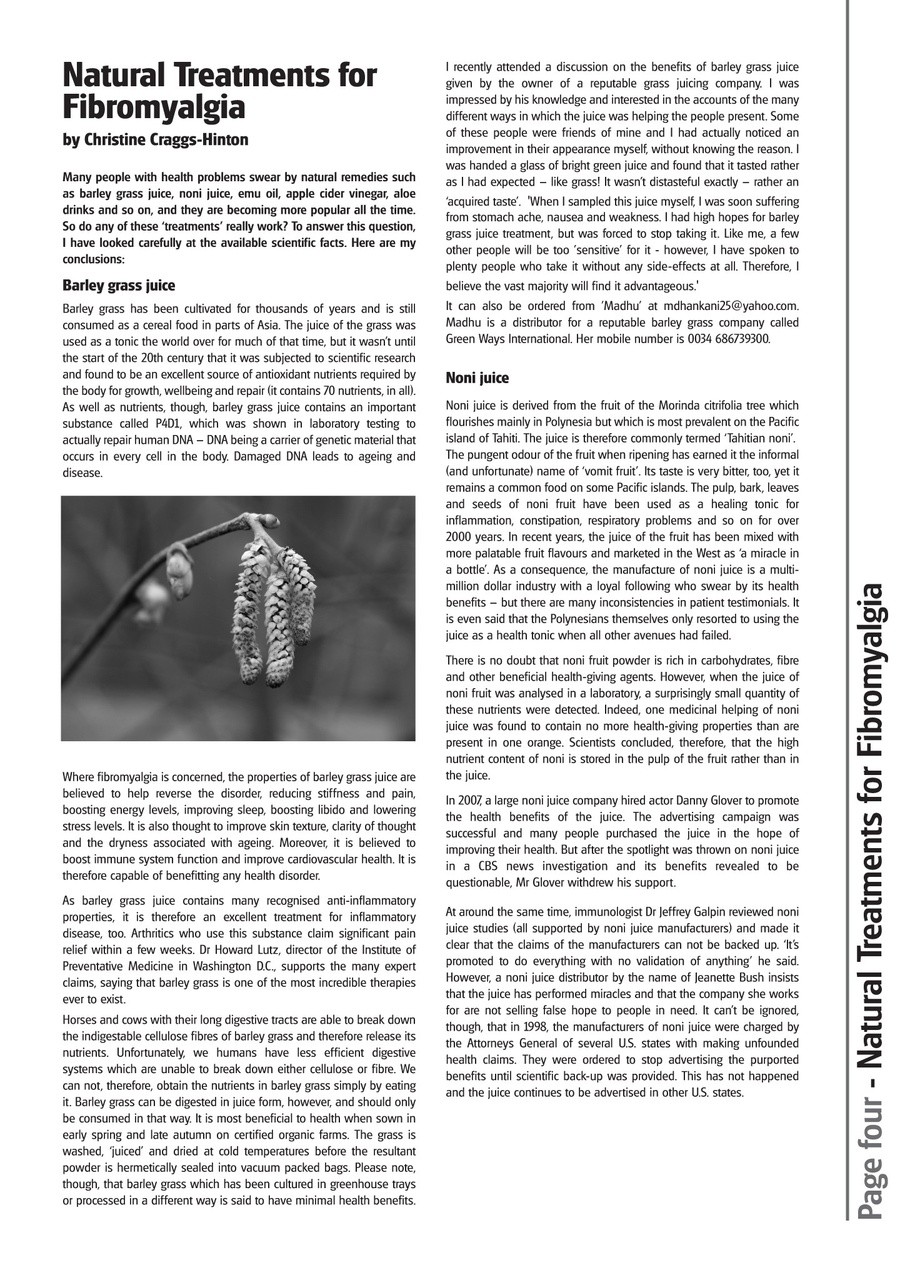 Fibromyalgia Magazine Preview Pages