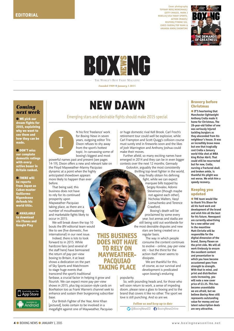 Boxing News Preview Pages