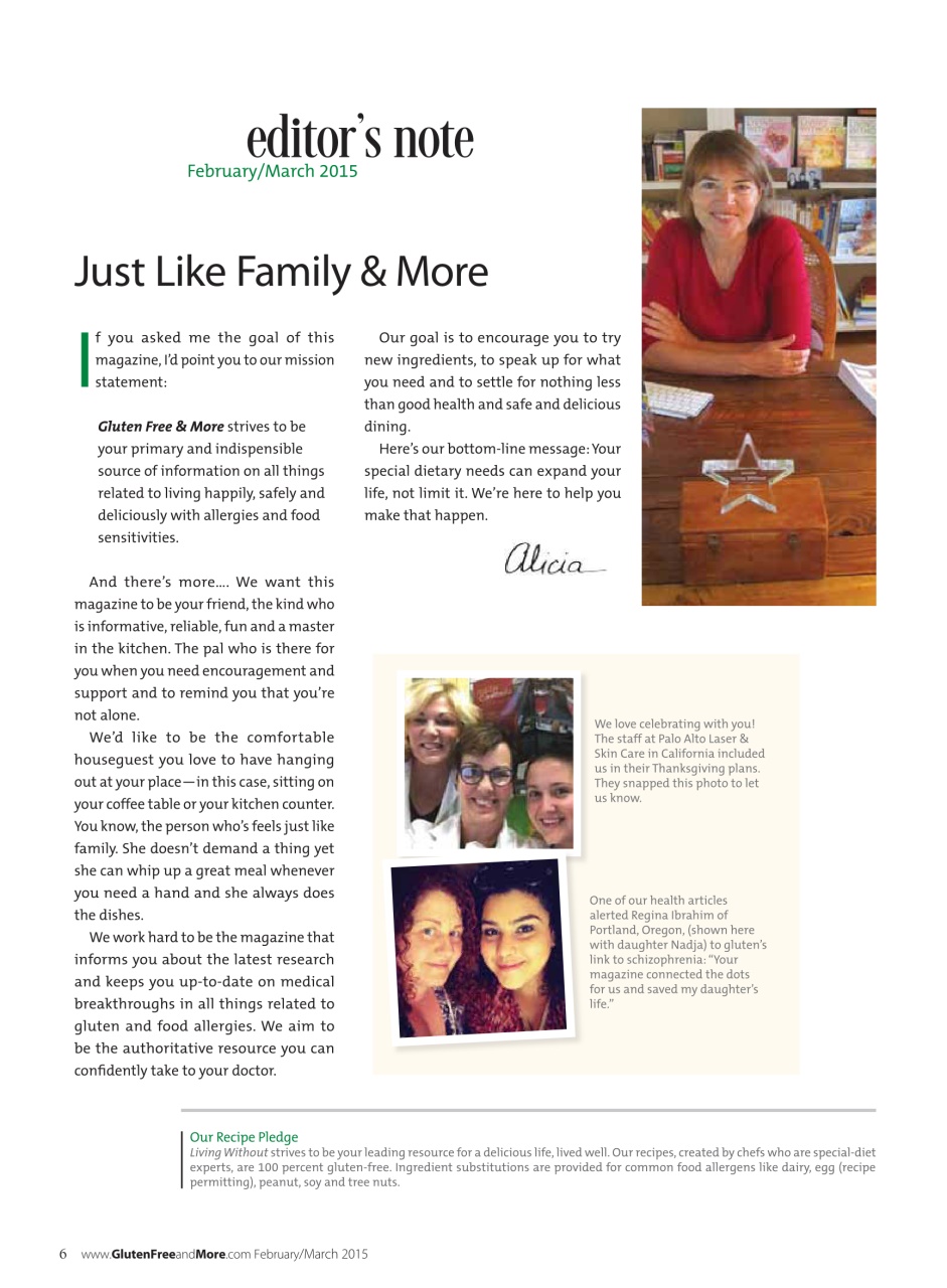 Gluten Free & More Preview Pages
