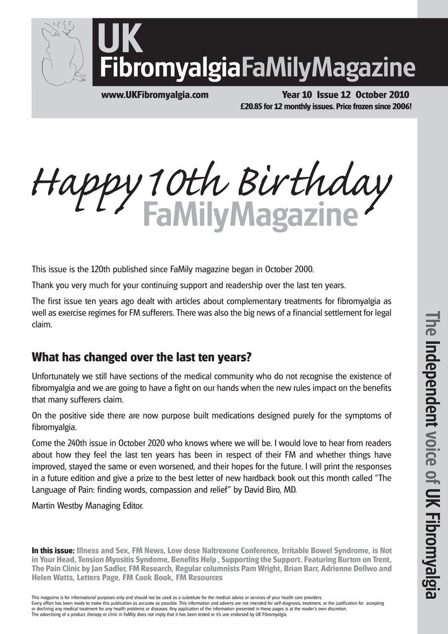 Fibromyalgia Magazine Preview Pages