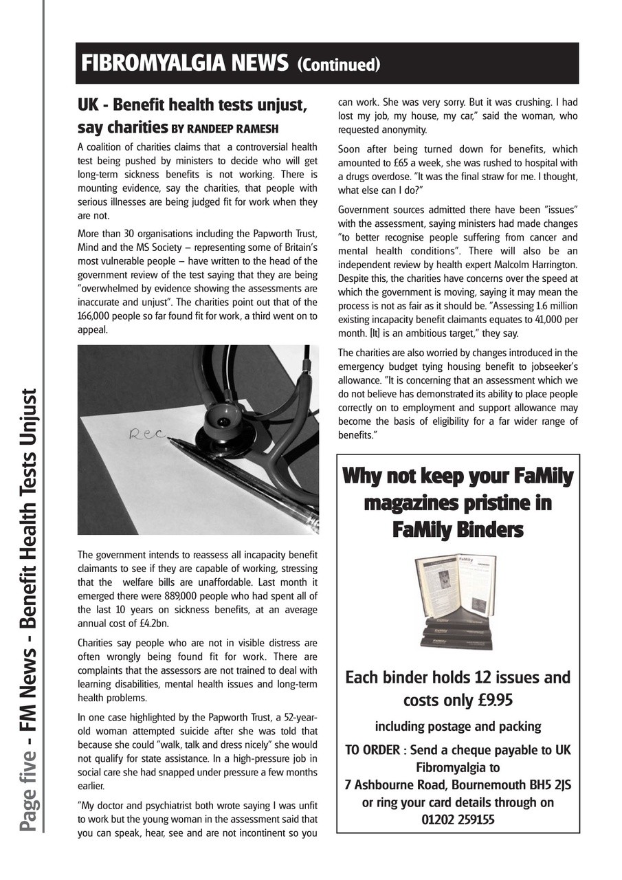 Fibromyalgia Magazine Preview Pages