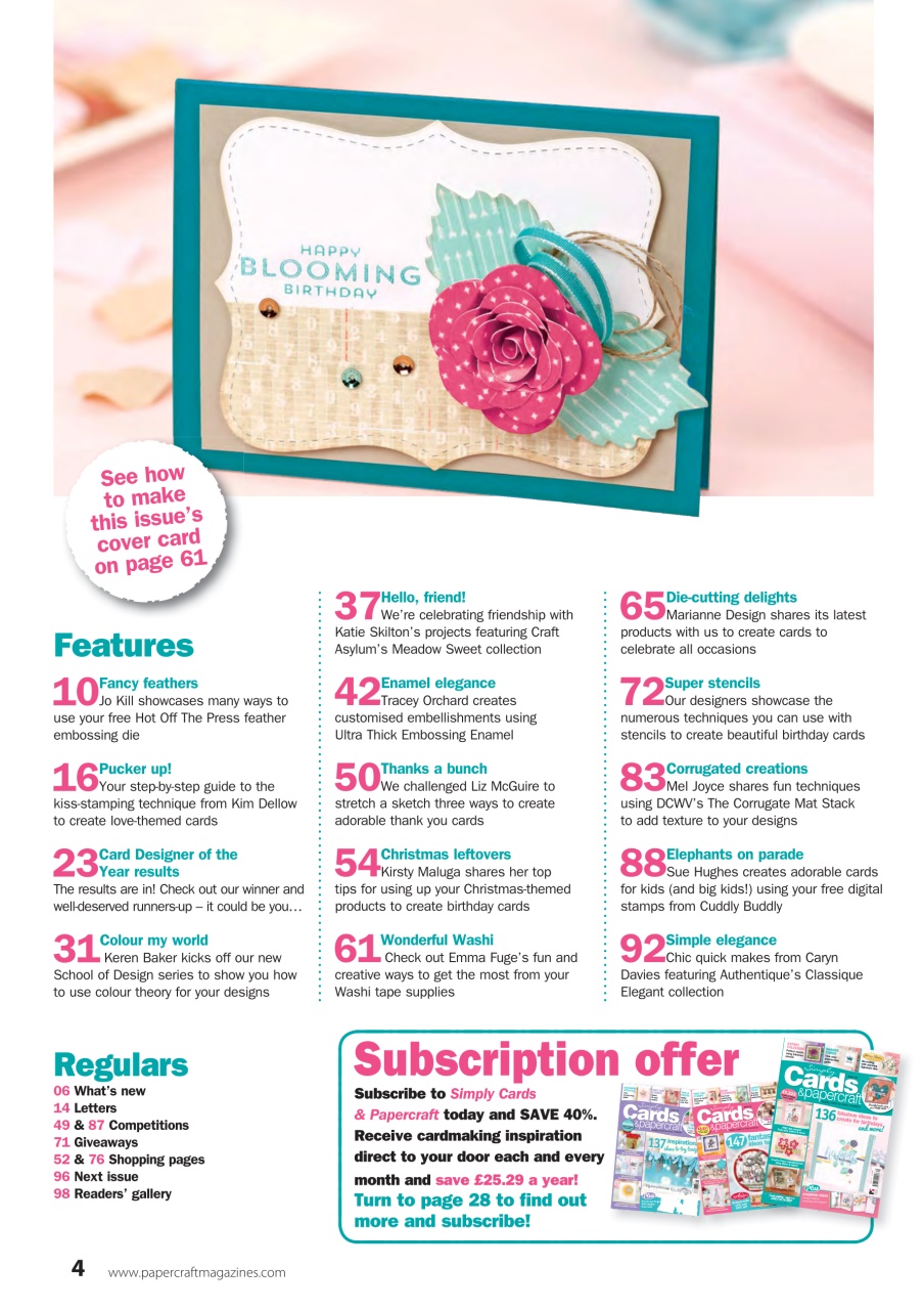 Simply Cards & Papercraft Preview Pages