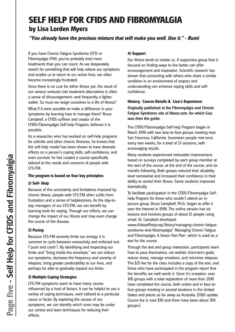 Fibromyalgia Magazine Preview Pages