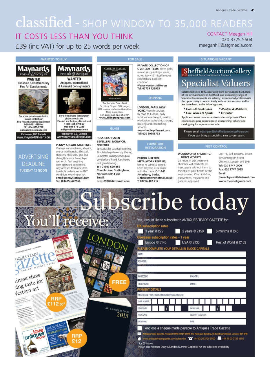 Antiques Trade Gazette Preview Pages
