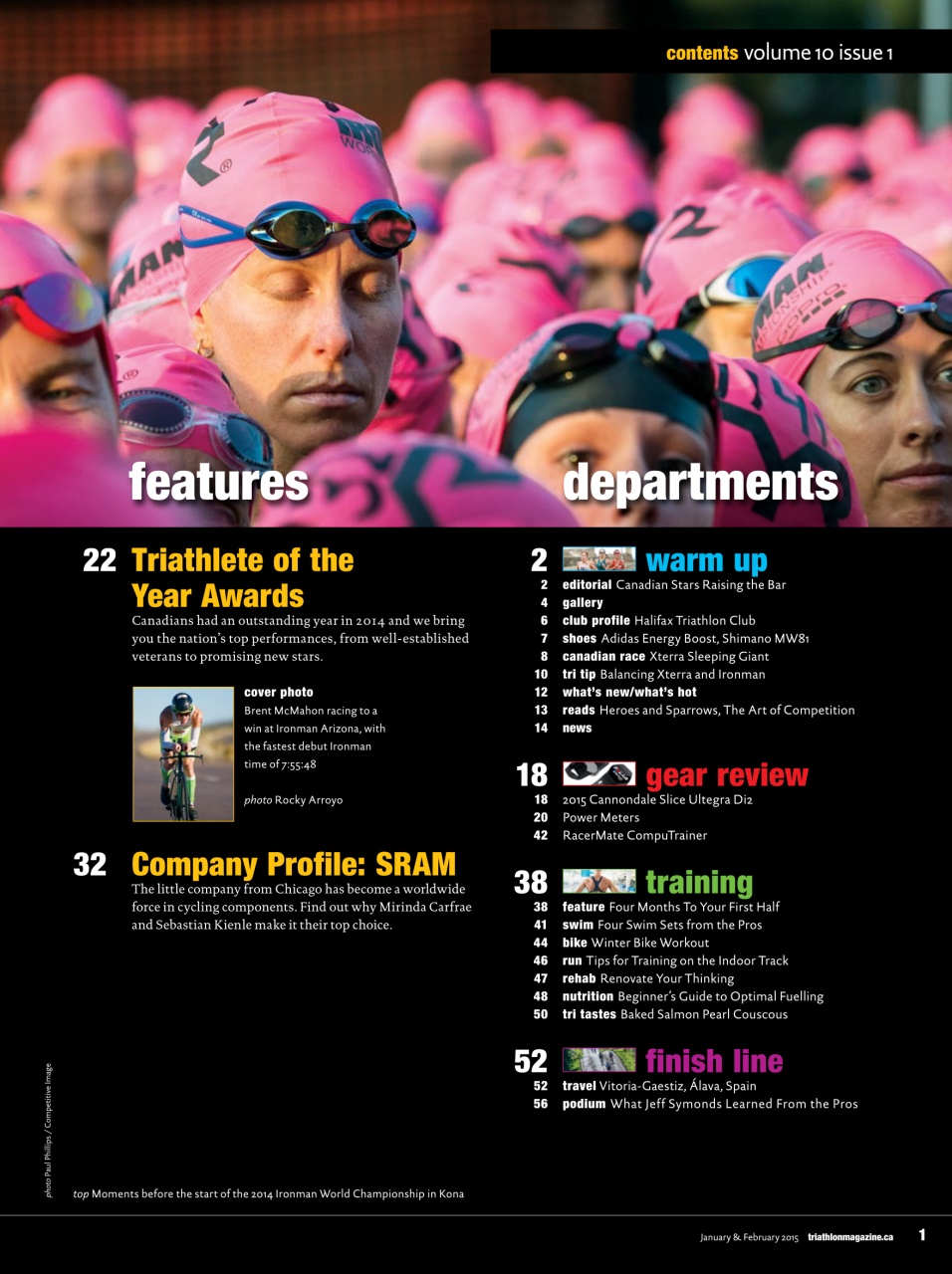 Triathlon Magazine Canada Preview Pages